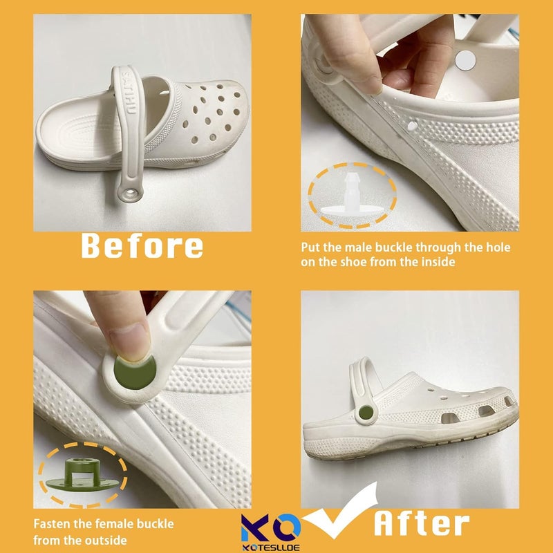 KOTESLLOE 8 Sets Replacement Rivets for Crocs, Replacement Parts for Crocs - Image 3